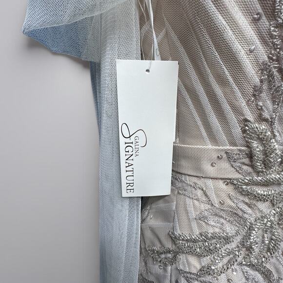 Galina Signature One-Shoulder Champagne Wedding Gown/ Dress - Size 6 - Picture 5 of 8